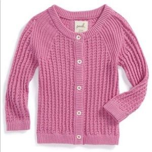 NEW Peek Purple Cardigan Girls 10